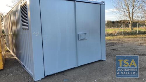 24' X 9' SITE SECURE STEEL WELFARE UNIT C/W GENERATOR