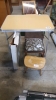 FOLDING TABLE & 2 STOOLS & TABLE