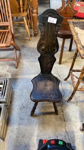 OAK SPINNING CHAIR