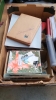 BOX ASSORTED STAMPS & ALBUMS