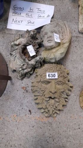 3 FIGURAL GARDEN ORNAMENTS