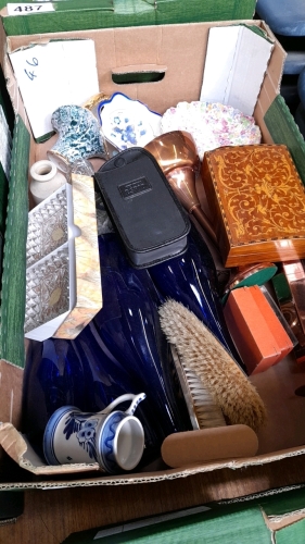 2 BOXES ASSORTED CHINA & GLASS ETC