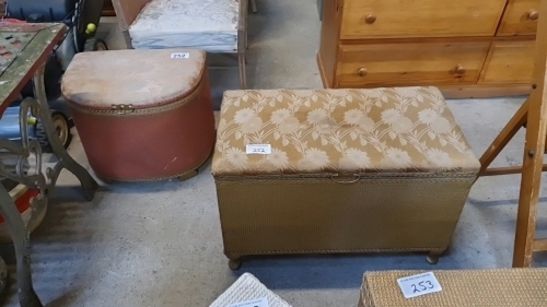 2 WICKER OTTOMANS