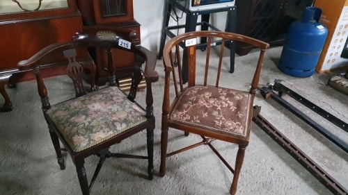 2 CORNER CHAIRS