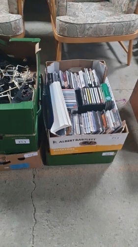 7 BOXES CD'S & MISC