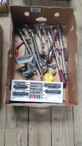 2 BOXES ASSORTED TOOLS ETC