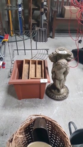 GARDEN STATUE PLANTER ETC