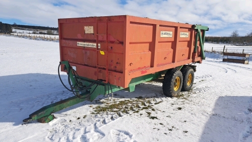 MARSHALL 8T TRAILER C/W HYD BACK DOOR