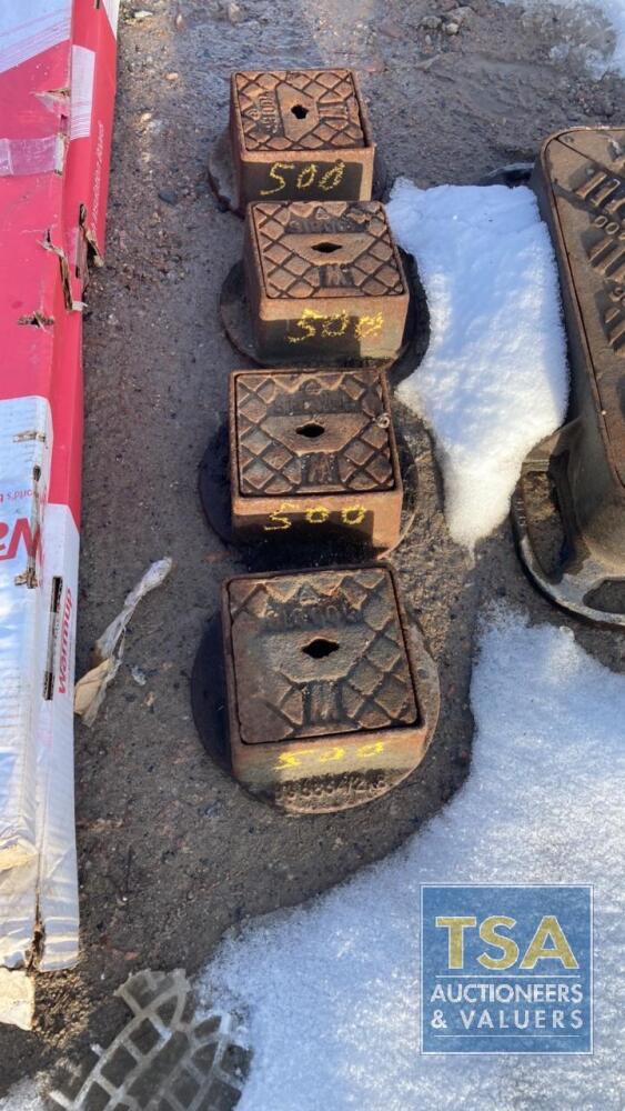 4 CAST IRON ACCESS POINTS