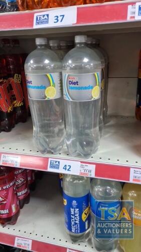 8 No. 2 Litre Bottles Spar Diet Lemonade