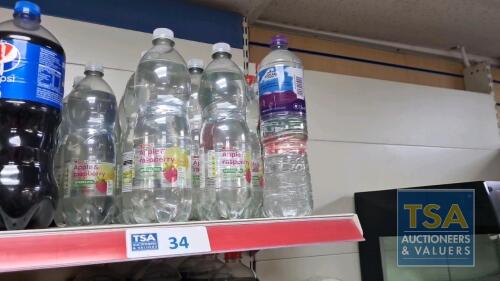 16 No. Various Bottles Water and Flavoured Water