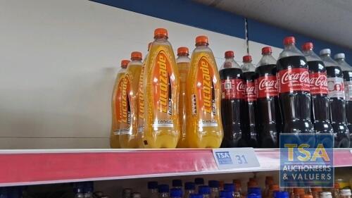 8 No. 900ml Bottles Lucozade Orange