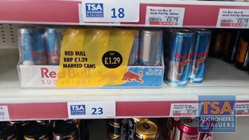 33 No. 250ml Cans Red Bull Sugar Free