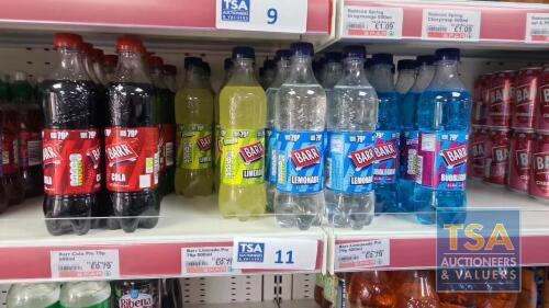 42 No. 500ml Bottles Various Barr Soft Drinks