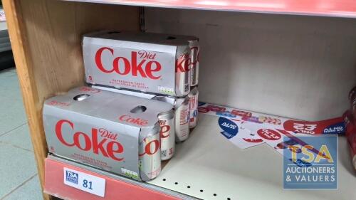 3 No. 8 x 330ml Packs Diet Coke