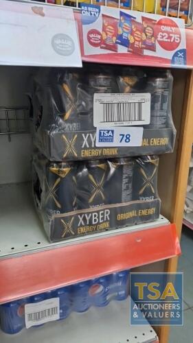 46 No. 500ml Cans Xyber Energy Drinks