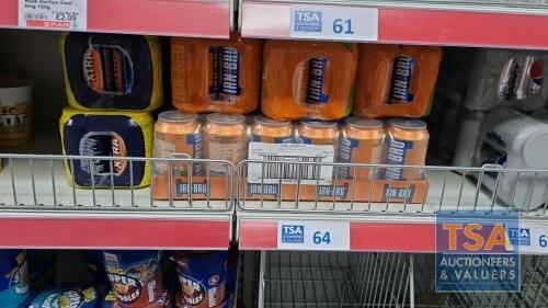 58 No. 330ml Cans Irn Bru and Irn Bru Xtra