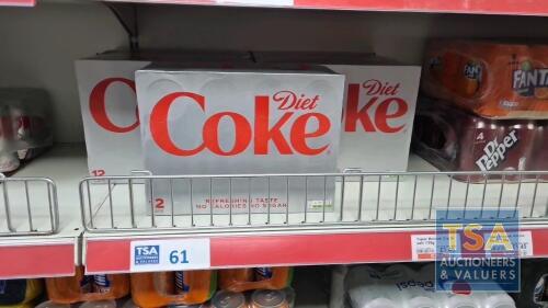 5 No. 12x330ml Packs Diet Coke