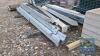 14 No. Various Lengths of Galvanised Crash Barriers -