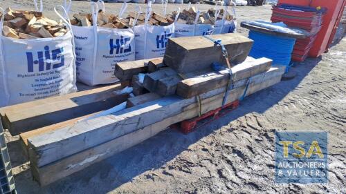 6" THICK WOODEN SLEEPERS VARIOUS LENGHTS