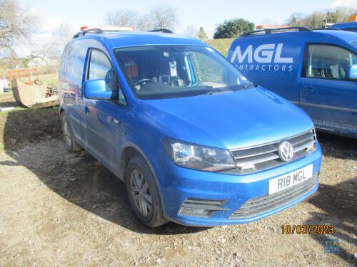 R18 MGL - VW Caddy C20 Highline TDI Panel Van - Date of 1st