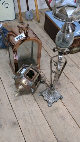 CANDLE HOLDER & 2 LAMPS