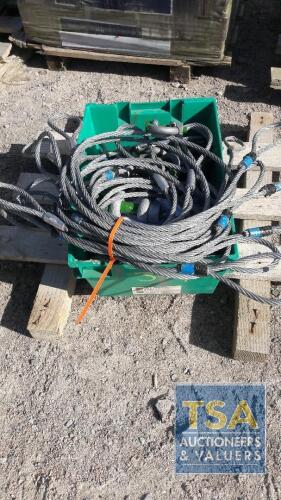 BOX ASSORTED SHACKLES AND WIRE SLINGS