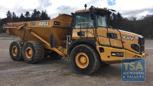 Bell B30E 6x6 Dump Truck, Year 2017, 7148 Hours, Serial No. B93A631EP02007688, One Company Owner Direct, Due to Ongoing Fleet Replacement, Plus VAT