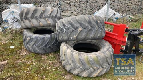 4 X 500/60/22.5 FLOTATION TYRES