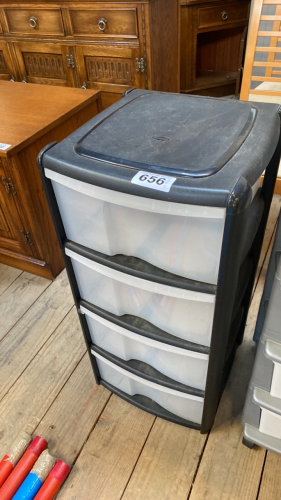 PLASTIC 4 DRAWER CABINET