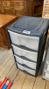 PLASTIC 4 DRAWER CABINET