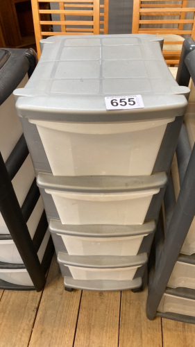 PLASTIC 4 DRAWER CABINET