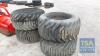 4 X TRAILER WHEELS 500/45-22.5 8 STUD