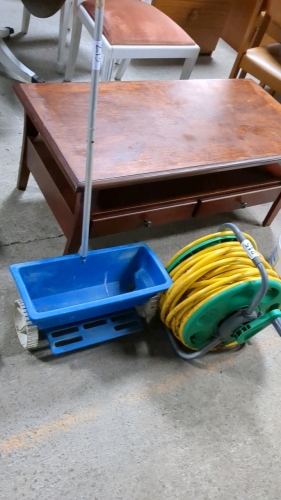 HOSE REEL & SEED SPREADER