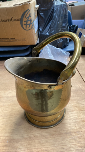 BRASS COAL BUCKET