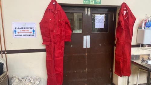 2 BOILER SUITS