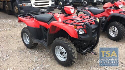 Honda Foreman ES, 579kms/90hrs, PLUS VAT ,