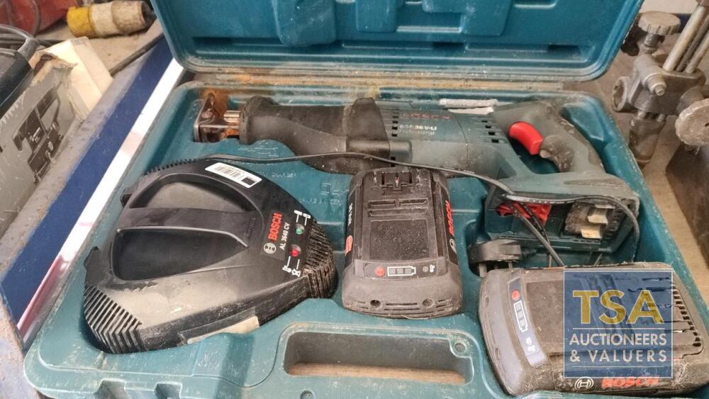 BOSCH RECIPROCATING SAW C W CHARGER 2 36V BATTERIES