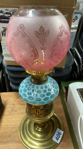ARTS & CRAFTS OIL LAMP