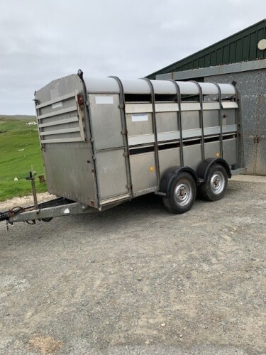 Ifor Williams 12ft stock trailer c/w sheep decks