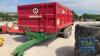 MARSHALL QM12 TRAILER WITH SPRUNG D/BAR HYD DOOR SIL/SIDES