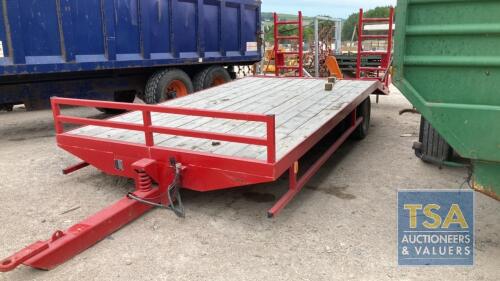 LOW LOADER WITH SPRUNG DRAWBAR REAR UNLOAD