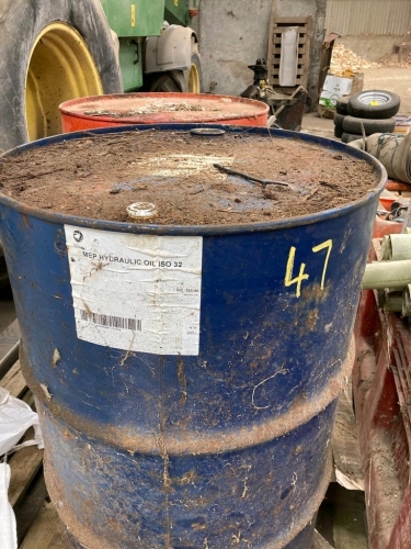 2 DRUMS OF HYD OIL 225 APPROX