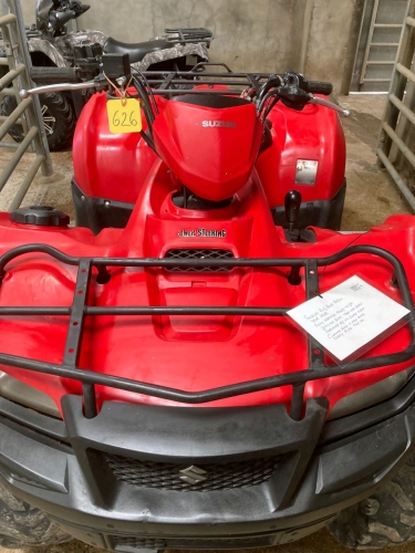 SUZUKI KING QUAD 500CC - 2018 FS 1925 HOURS KEY IN OFFICE. Location of Items: QUOYBRAE