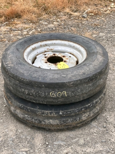 2 X 7.50X16 MASSEY WHEELS . Location of Items: QUOYBRAE