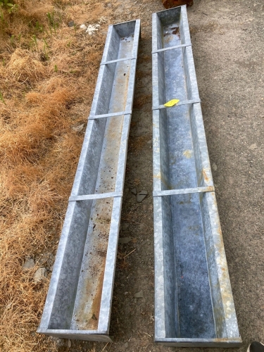 2 X GALVANISED SHEEP TROUGHS . Location of Items: QUOYBRAE