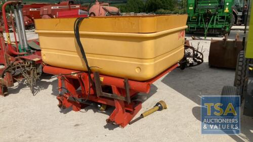 TEAGLE XT48 FERT SPREADER 2010 C/W MANUAL & PTO IN P/CABIN