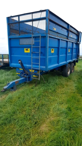 NC 16T Trailer c/w Silage Sides & Hyd Back Door