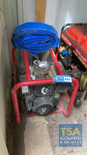 Clarke 5.4HP Portable Petrol Water Pump c/w House