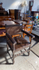 OAK & LEATHER ARM CHAIR